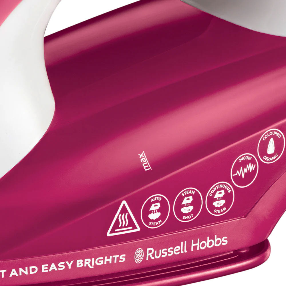 Russell Hobbs Steam Iron Light & Easy Brights Berry 26480-56