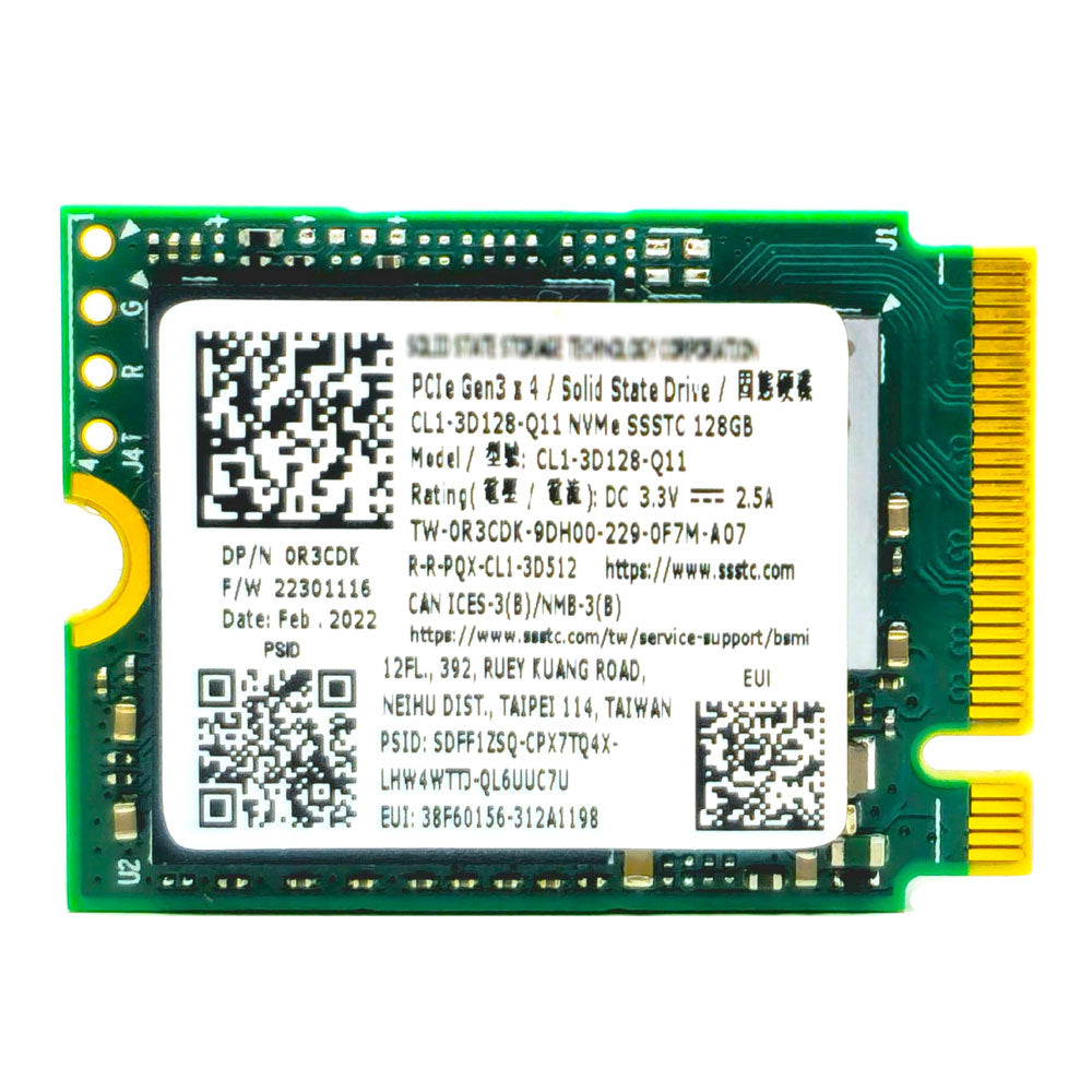 هارد درايف 128 جيجابايت CL1-3D128-Q11 NVMe PCIe M.2 2230 SSD SSSTC (استعمال خارج)