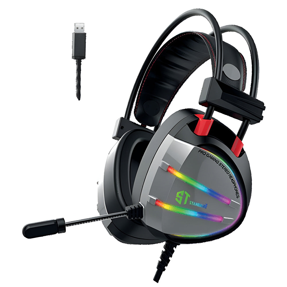 سماعة رأس اس تي ستاندرد ستيريو RGB جيمنج 7.1 صوت المحيطي GM-07