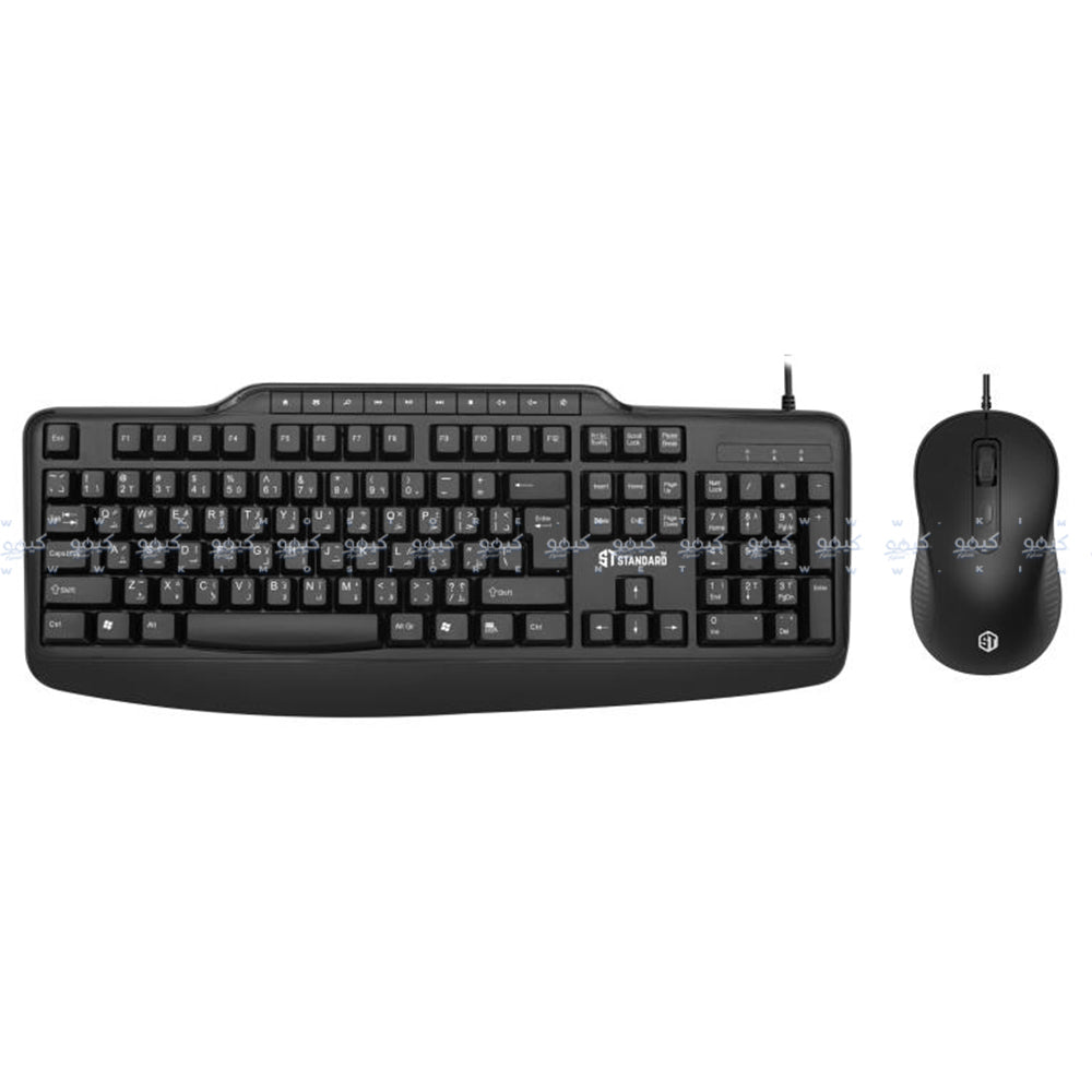 ST-Standard KC6000 Wired Keyboard + Mouse Combo English & Arabic
