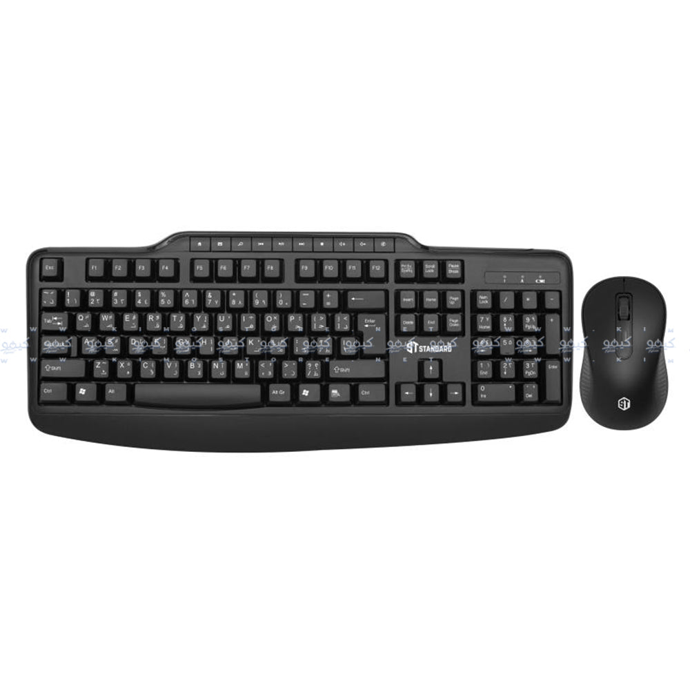 ST-Standard KCW6000 Wireless Keyboard + Mouse Combo English & Arabic