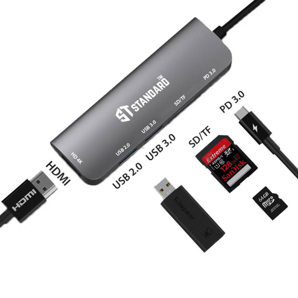 محول اس تي ستاندرد 6 في 1