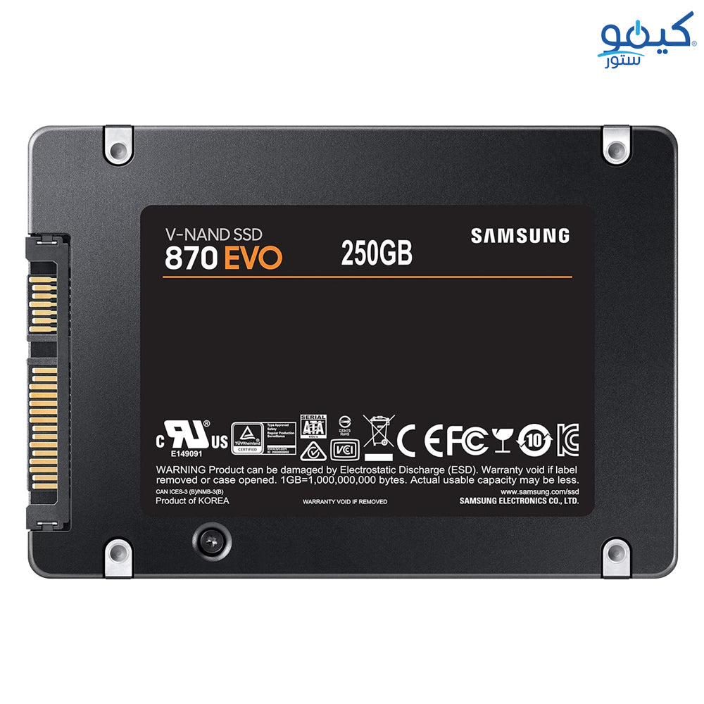 Samsung 870 Evo 250GB SATA 2.5 Inch Internal SSD (Used) (5 Months Warranty)