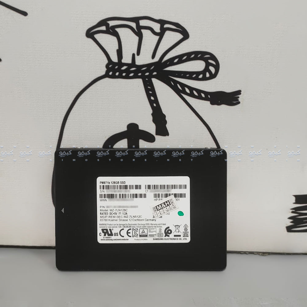 هارد درايف سامسونج 128 جيجابايت ساتا 2.5 بوصة داخلي SSD PM871 (استعمال خارج)