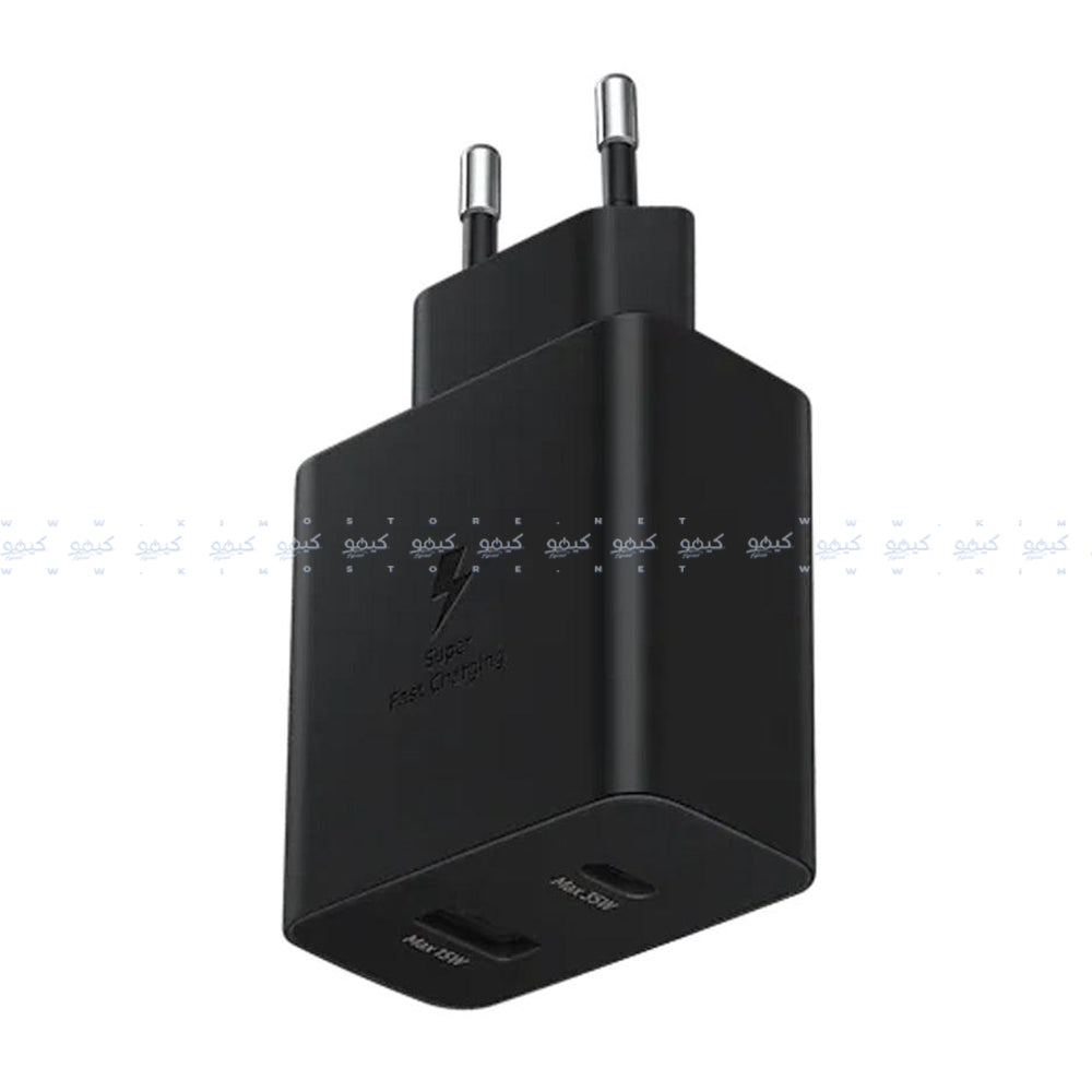 Samsung EP-TA220NBEGEU Duo Wall Charger PD Type-C + USB 35W Fast Charging - Black