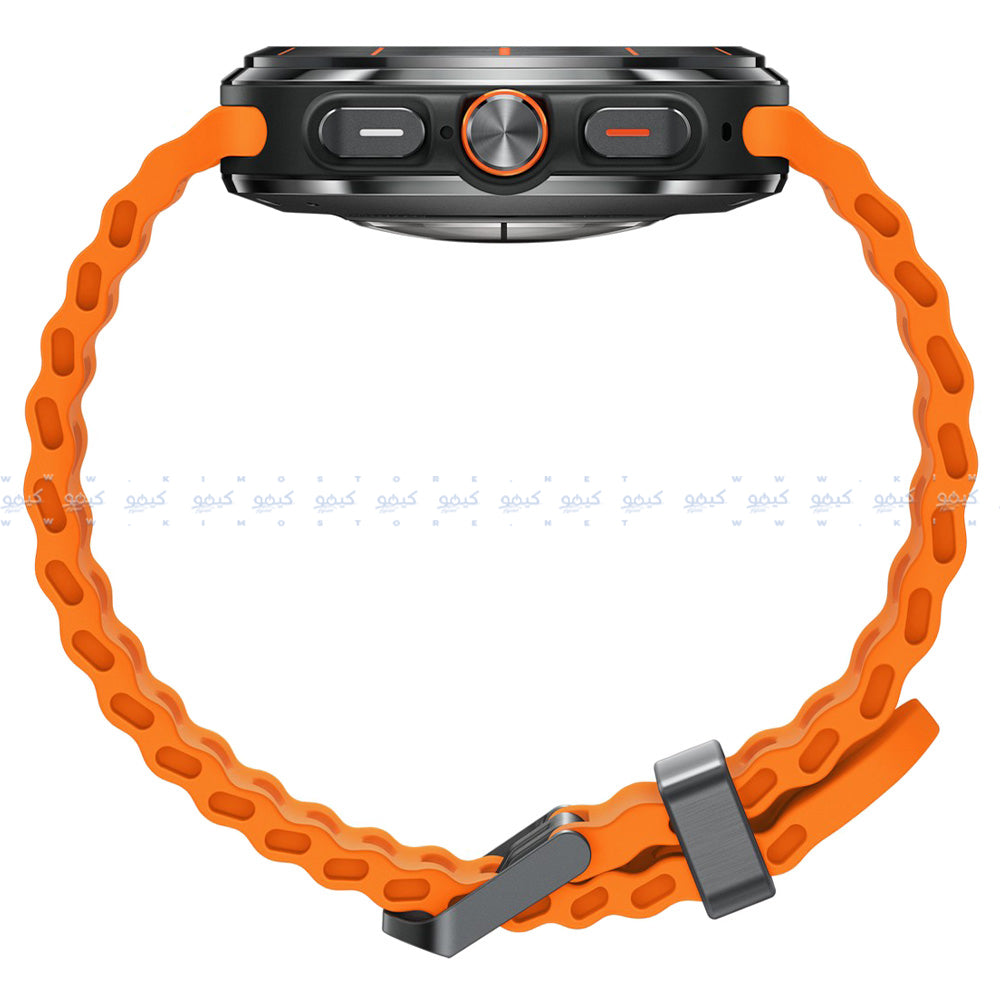 Samsung Galaxy Watch Ultra SM-L705F Smart Watch (47mm - GPS) Titanium Gray Case With Orange Strap