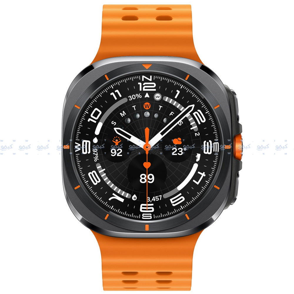 Samsung Galaxy Watch Ultra SM-L705F Smart Watch (47mm - GPS) Titanium Gray Case With Orange Strap