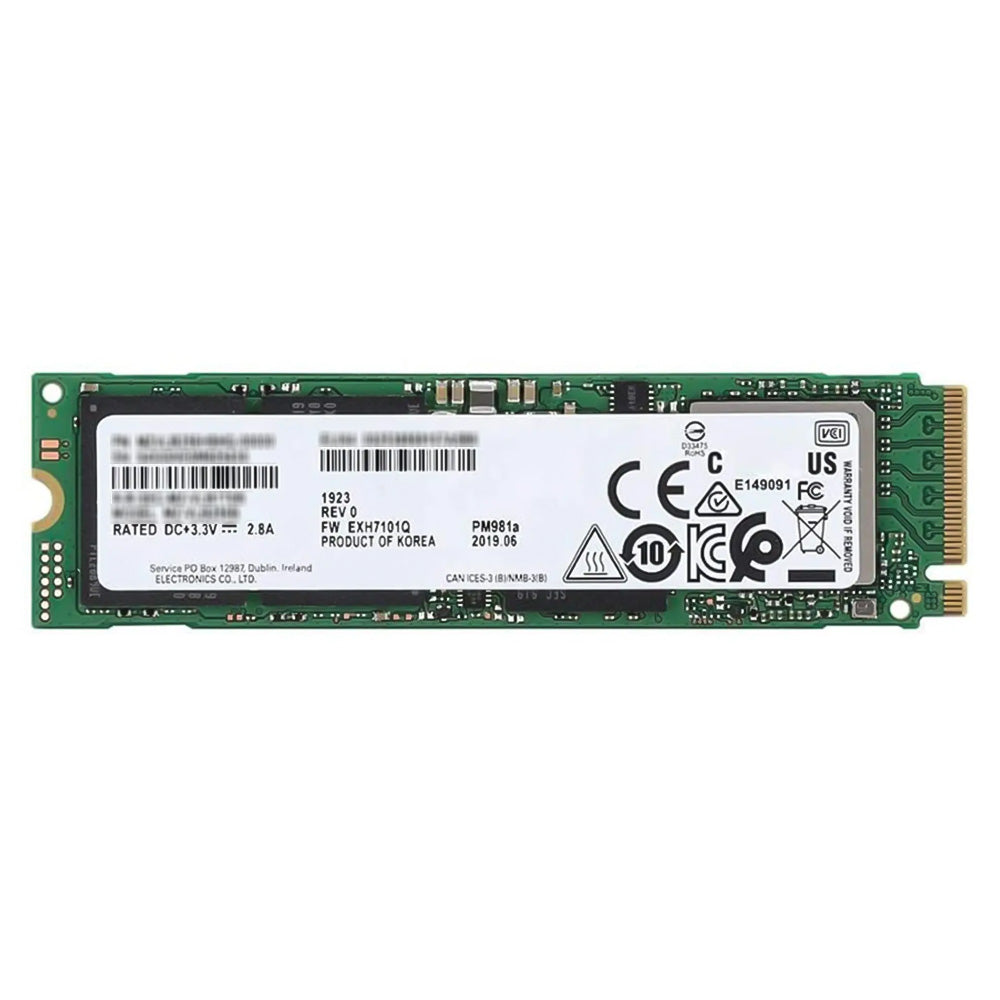 Samsung PM981a 256GB NVMe PCIe M.2 2280 SSD (Original Used)