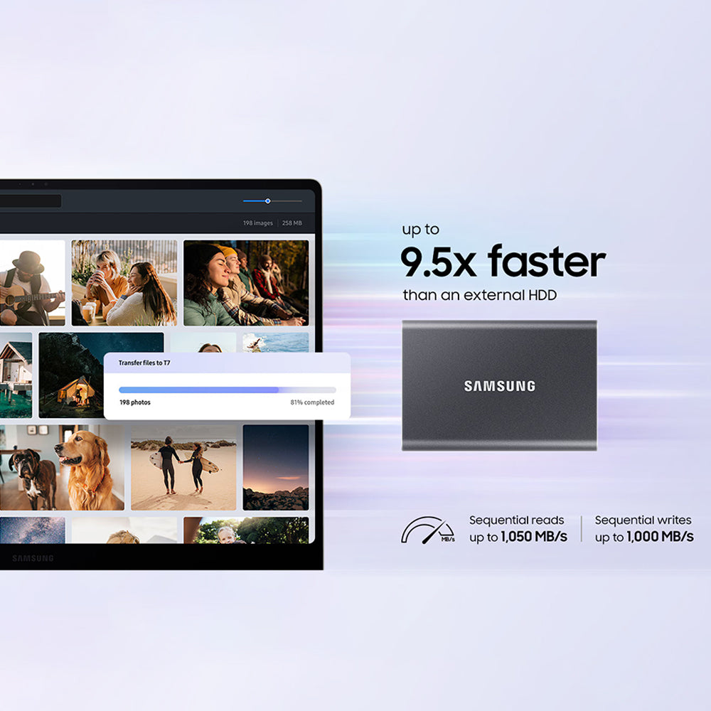 هارد درايف SSD خارجي متنقل سامسونج 1 تيرابايت T7