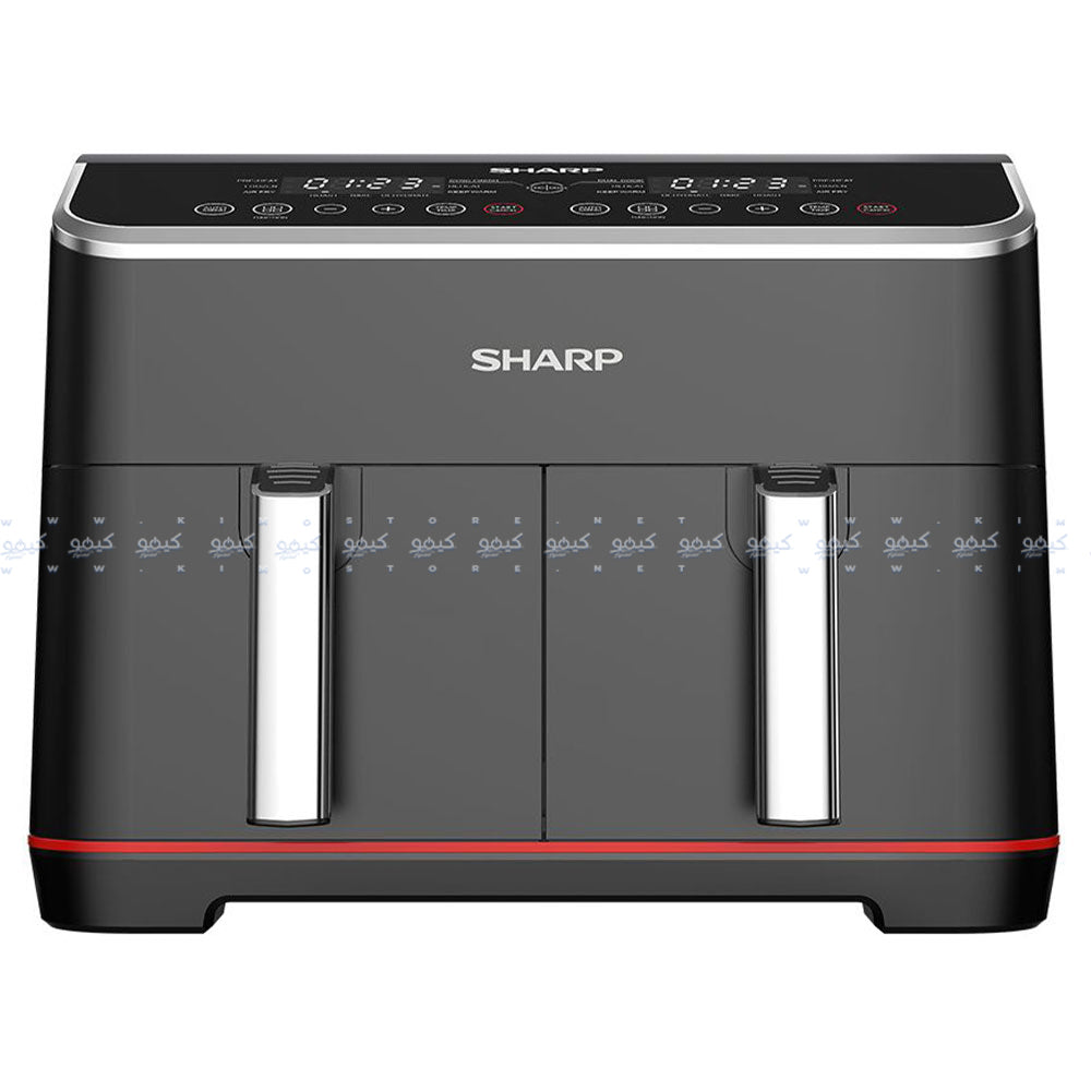 قلاية هوائية شارب مزدوجة الطهي 8 لتر 1800 وات KF-DF80RT-EK2