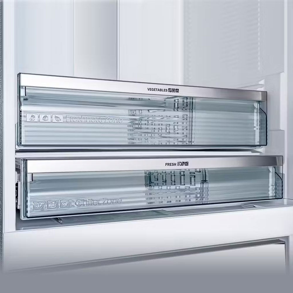 ثلاجة شارب نوفروست انفرتر ديجيتال 2 باب 558 لتر - ستانلس داكن