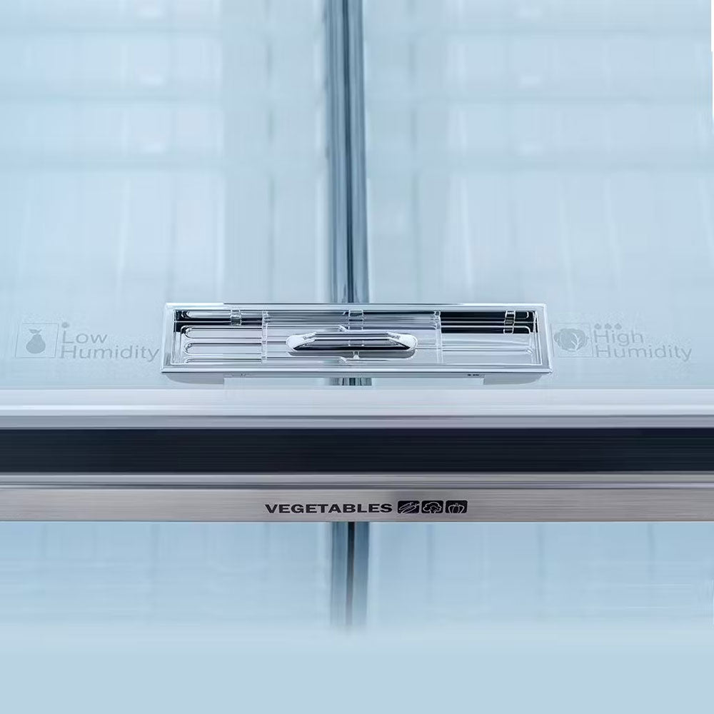 ثلاجة شارب نوفروست انفرتر ديجيتال 2 باب 558 لتر - ستانلس داكن