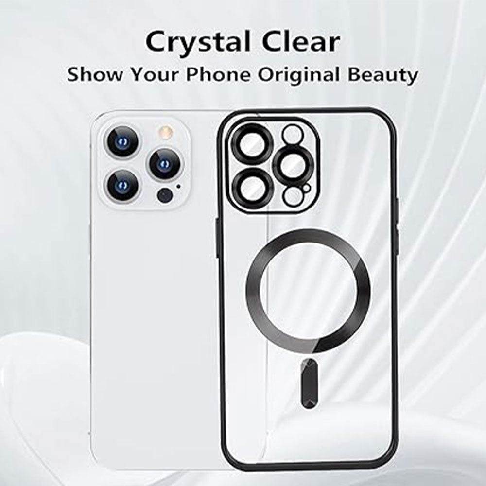 Silicone Magsafe Transparent Cover With Lens Protector iPhone 14 Pro Max