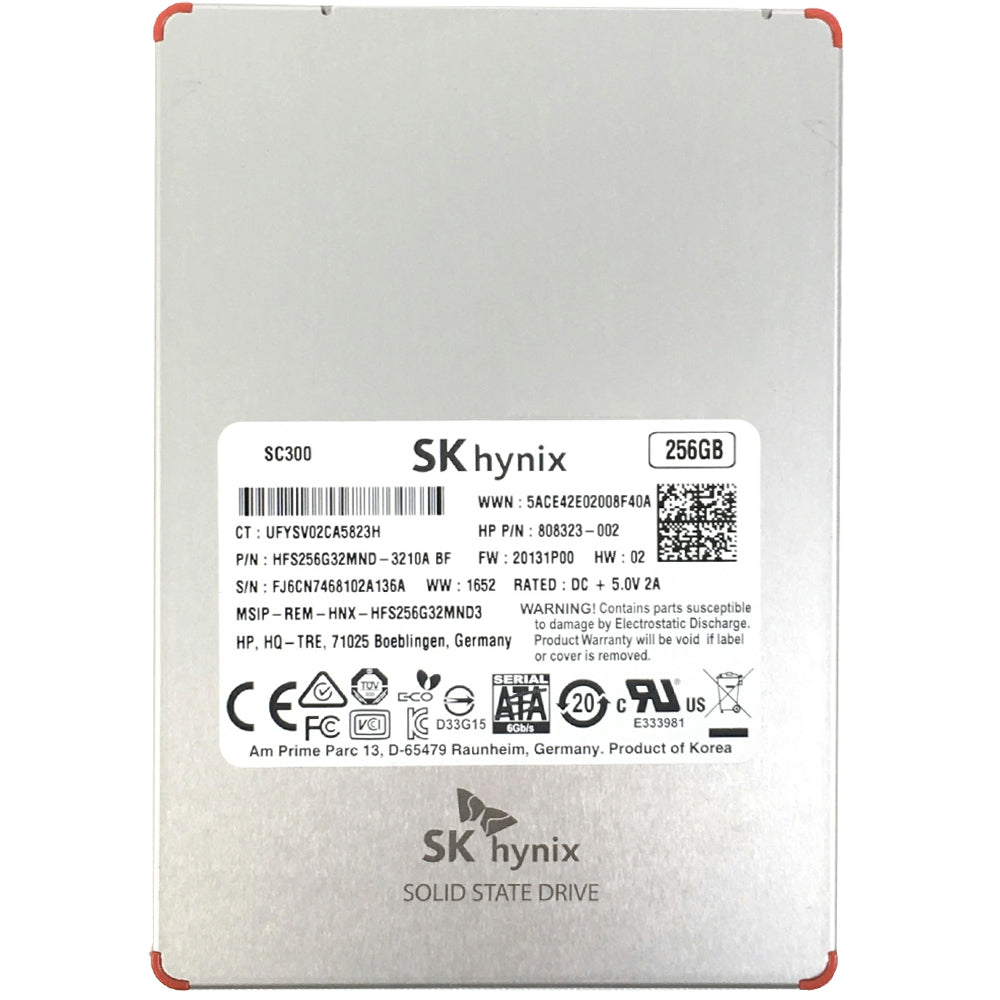 هارد درايف 256 جيجابايت SK HYNIX داخلي SSD للكمبيوتر واللاب توب (استعمال خارج)