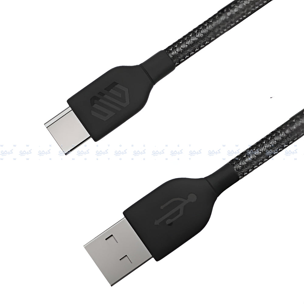 كابل شاحن موبايل سمارت جيت يو اس بي إلى تايب سي شحن سريع 1.8 متر SGCA-BACF180B - أسود