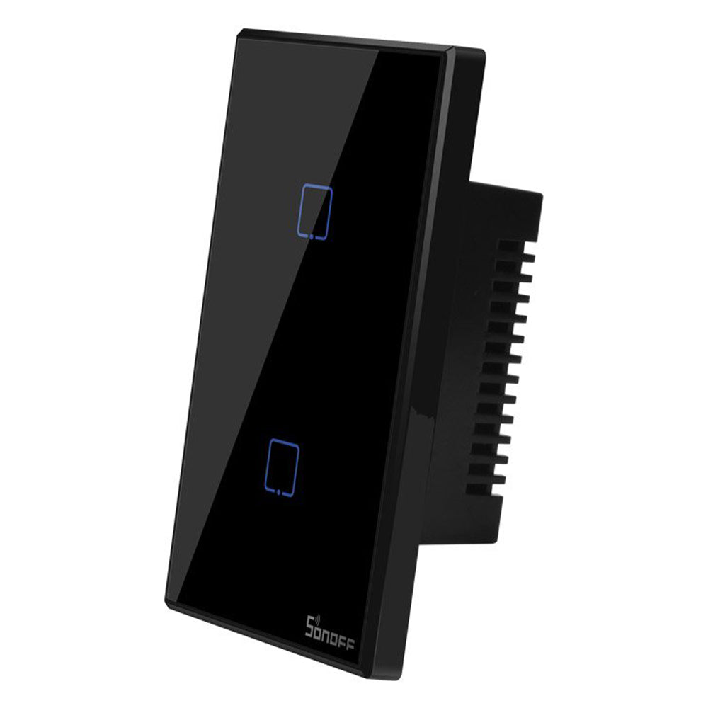 Sonoff TX T3-US-2C Black Series WiFi Wall Switch - Black
