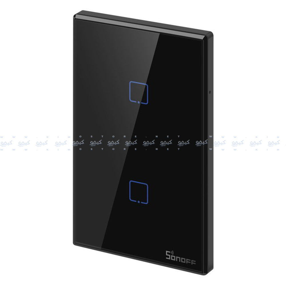 Sonoff TX T3-US-2C Black Series WiFi Wall Switch