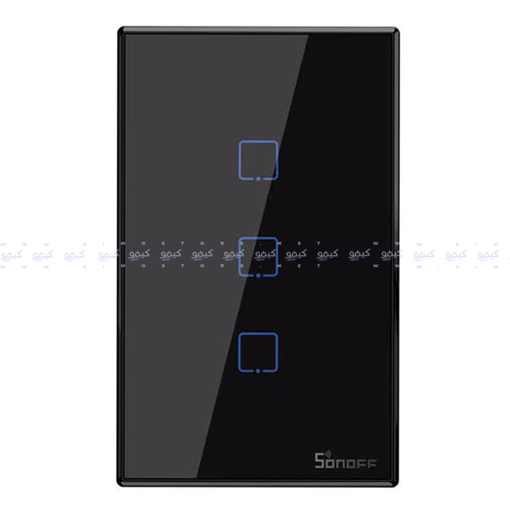 Sonoff TX T3-US-3C Black Series WiFi Wall Switch - Black