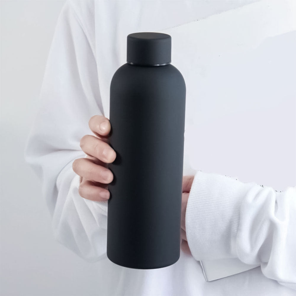 Stainless Steel Thermal Bottle 500ml - Black