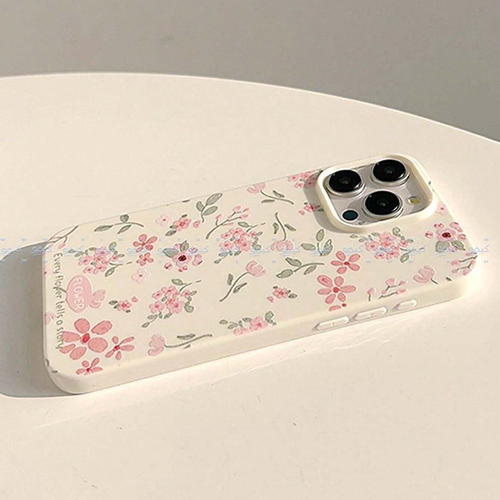 Summer White Tender Artistic Flowers Phone Cover