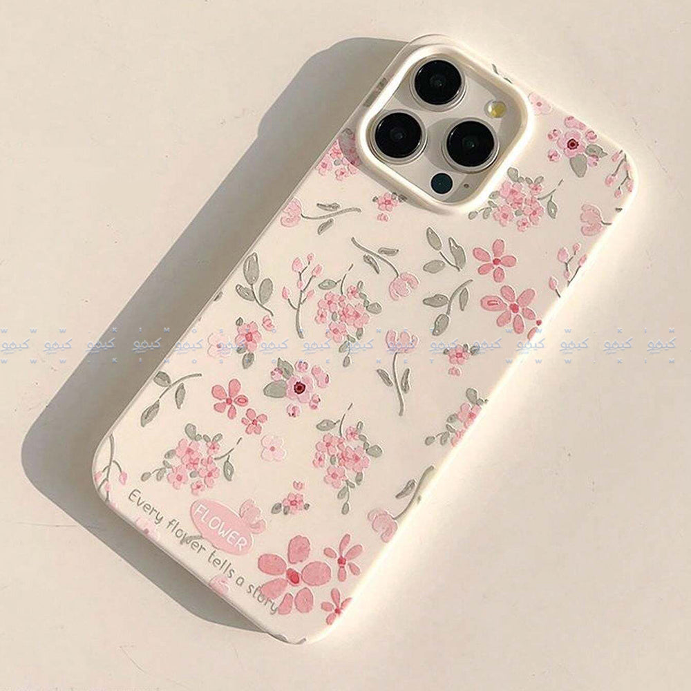 Summer White Tender Artistic Flowers Phone Cover