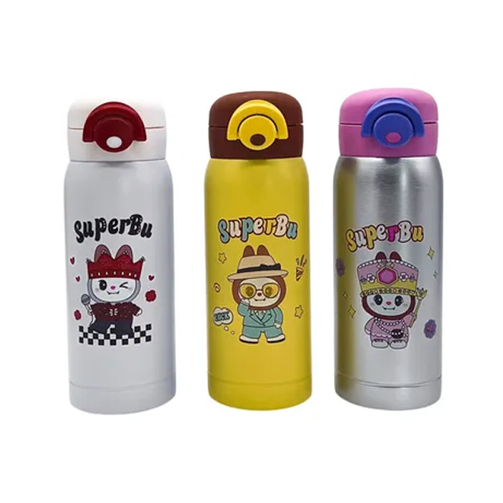 SuperBu Stainless Steel Thermal Mug Push Button 420ml