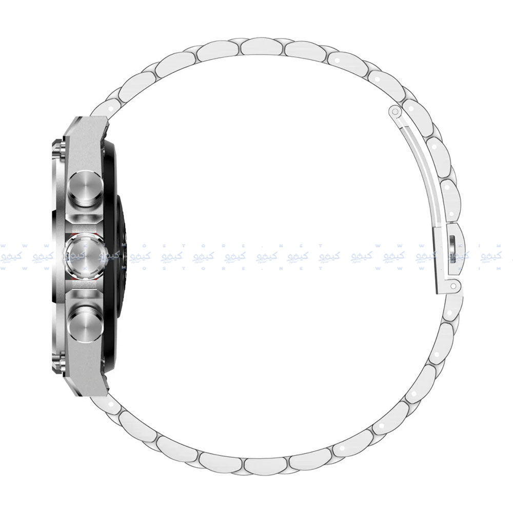 ساعة سمارت سويس ميليتاري DOM 6 هيكل معدني فضي مع سوار معدني فضي