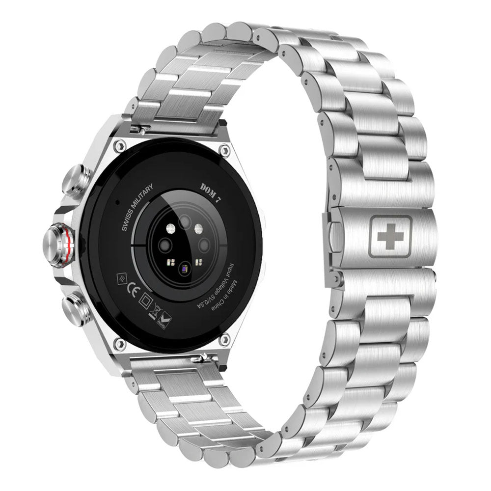 Swiss Military DOM 6 Smart Watch Silver Metal Case