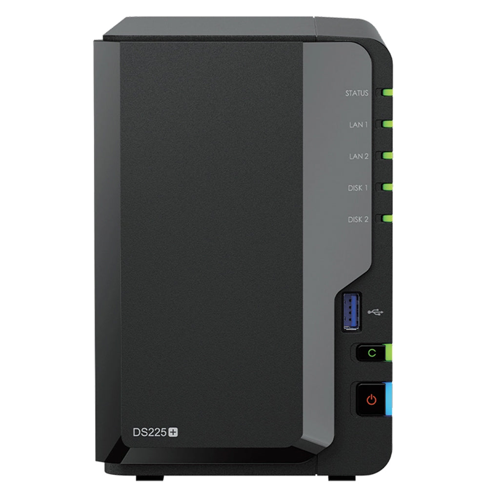 نظام تخزين NAS سحابي شبكي سينولوجي DS225+ 2-Bay