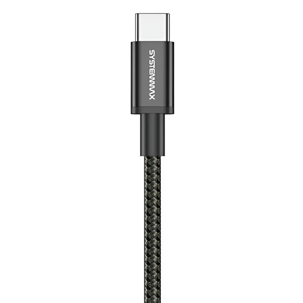 Systemmax N28 Type-C To Type-C Cable 60W Fast Charging 1m - Black