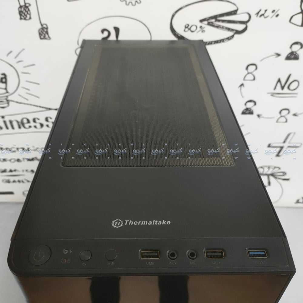 Thermaltake Mid Tower Case (Intel Core i5-9400F - 16GB DDR4 - ADATA SSD 120GB - Gigabyte GeForce GTX 1660 6GB - M.B Gigabyte B365M - Thermaltake Power Supply 500W) Ready PC (Used)
