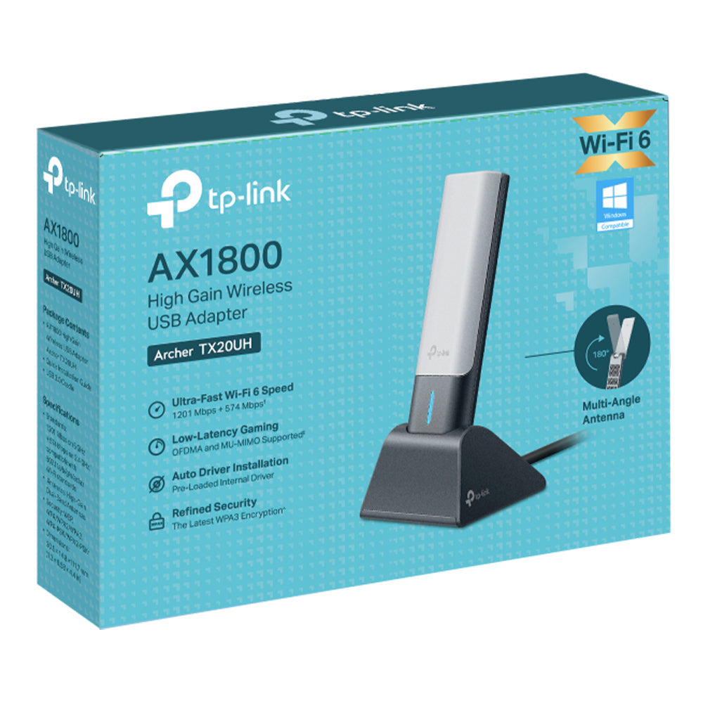 محول USB تي بي لينك لاسلكي 1800 ميجابايت في الثانية Archer TX20UH AX1800