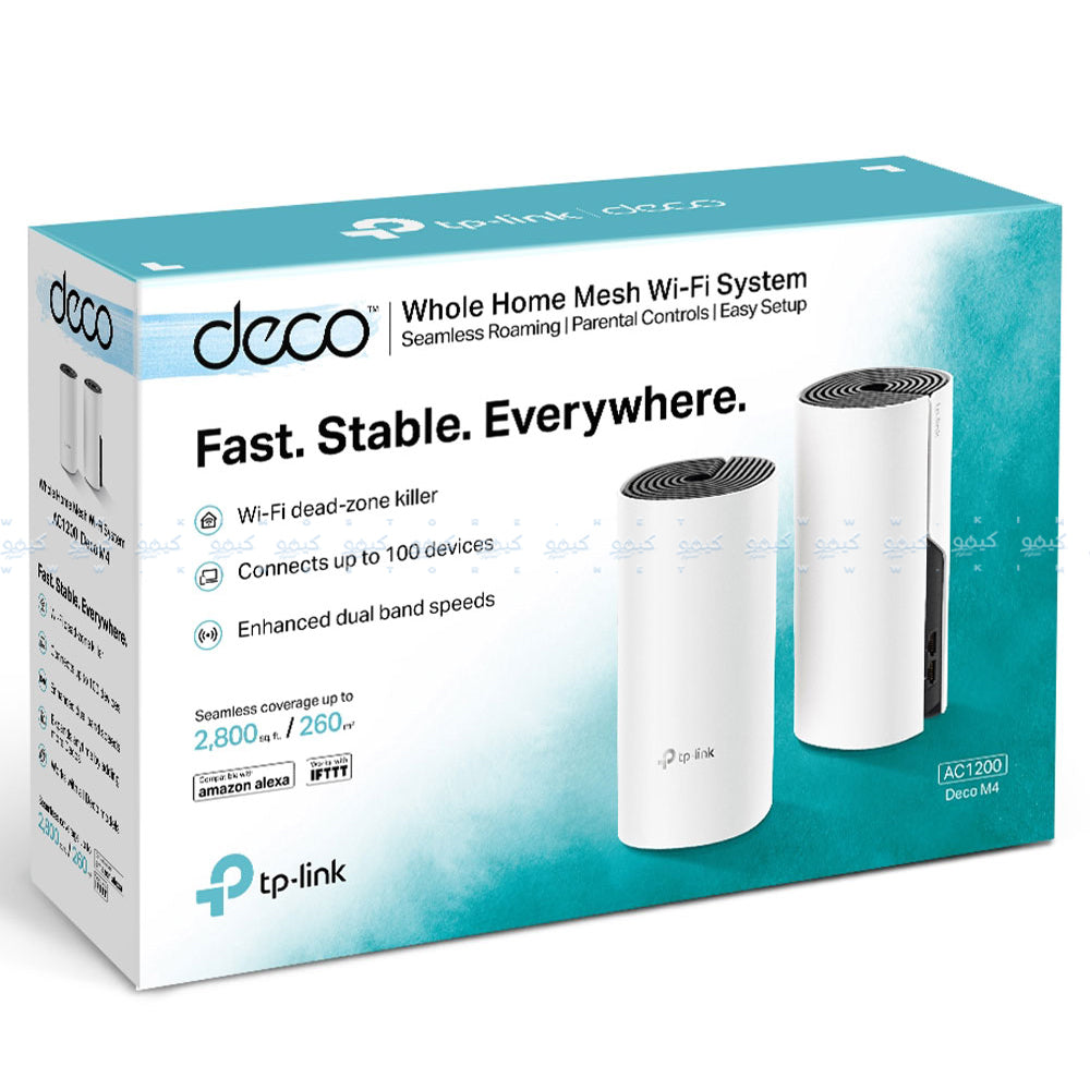 نظام شبكة Wi-Fi للمنزل بالكامل تي بي لينك قطعتين 1200 ميجابايت في الثانية Deco M4 AC1200