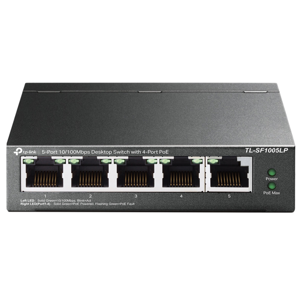 TP-Link TL-SF1005LP Unmanaged Desktop Switch 4 Ports PoE 10/100Mbps + 1 Port 10/100Mbps 41W