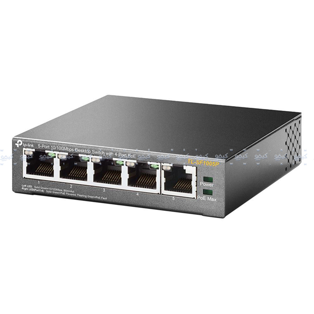 TP-Link TL-SF1005P Unmanaged Desktop Switch 4 Ports PoE 10/100Mbps + 1 Port 10/100Mbps