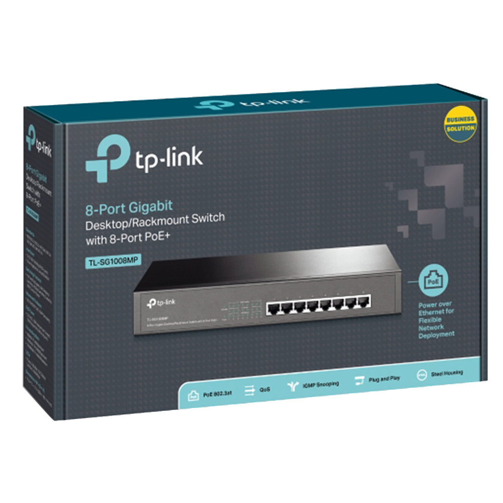 TP-Link TL-SG1008MP Unmanaged Rackmount Switch 8 Ports PoE+ 10/100/1000Mbps 153W