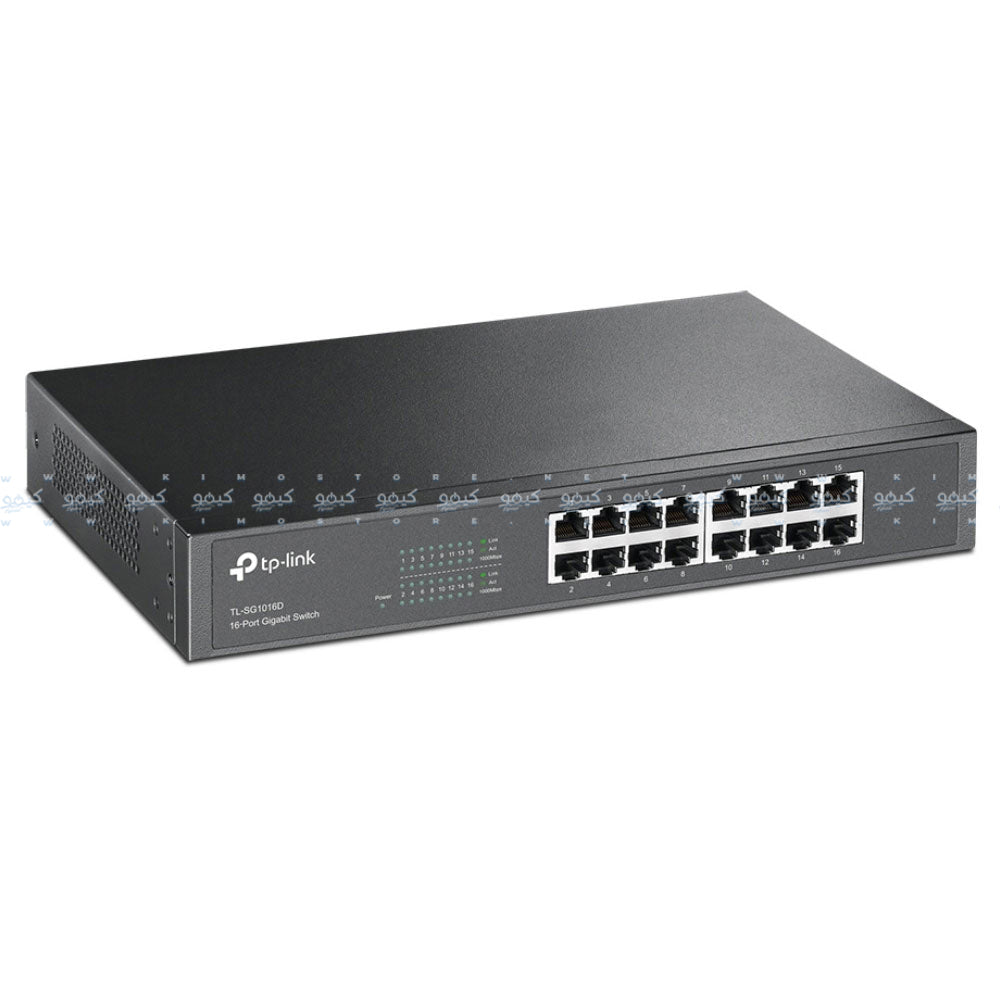 TP-Link TL-SG1016D Unmanaged Rackmount/Desktop Switch 16 Ports 10/100/1000Mbps