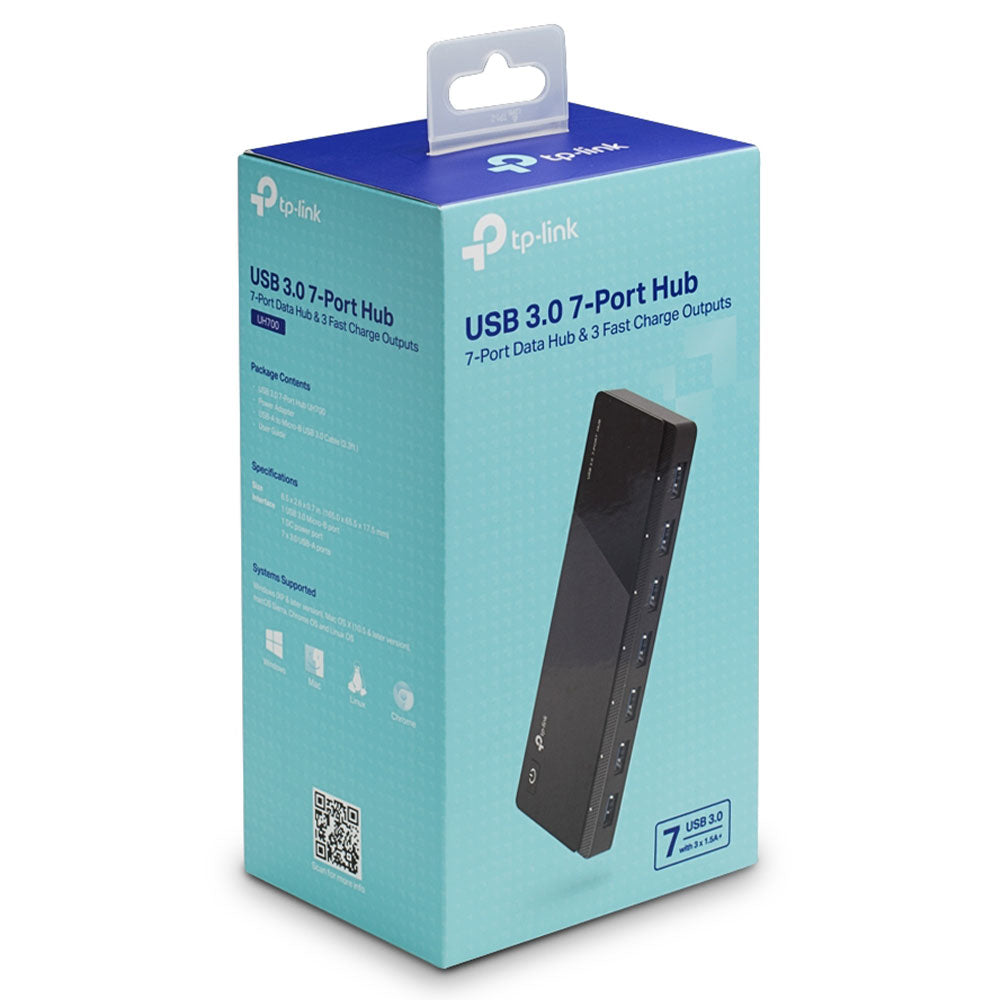 موزع يو اس بي 3.0 تي بي لينك 7 منافذ UH700