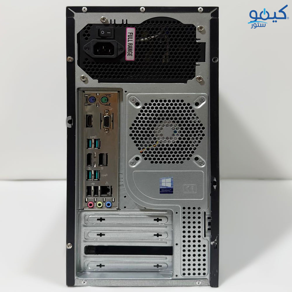 TRANSOURCE Tower Case (Intel Core i5-8500 - 8GB DDR4 - No Hard - Intel UHD Graphics - M.B Asus Prime B360m-c - Power Supply 450W) Original Used