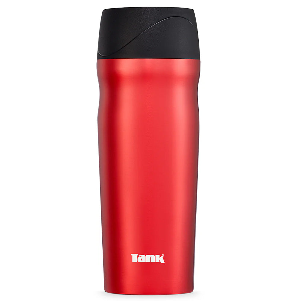Tank Me Stainless Steel Thermal Mug Tumbler Easy Sip-Push Button 360° Drink Flow Lid 450ml