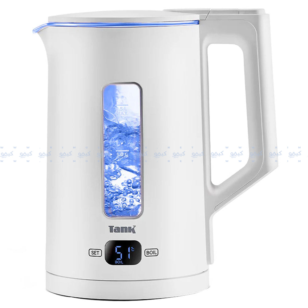 Tank Safe Touch Digital Kettle With Temperature Controlled DG-2338-ES 1.5L 1500W - Silver