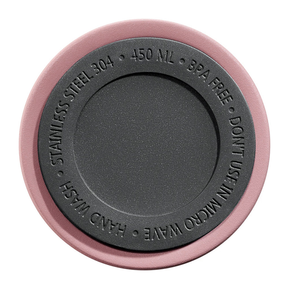 Tank Me Stainless Steel Thermal Mug Tumbler Easy Sip-Push Button 360° Drink Flow Lid 450ml