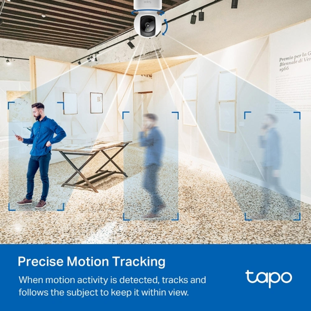 كاميرا مراقبة تابو داخلية واي فاي إمالة و دوران 2 ميجابكسل 3.83 ملم C202 V2 (ميكروفون)