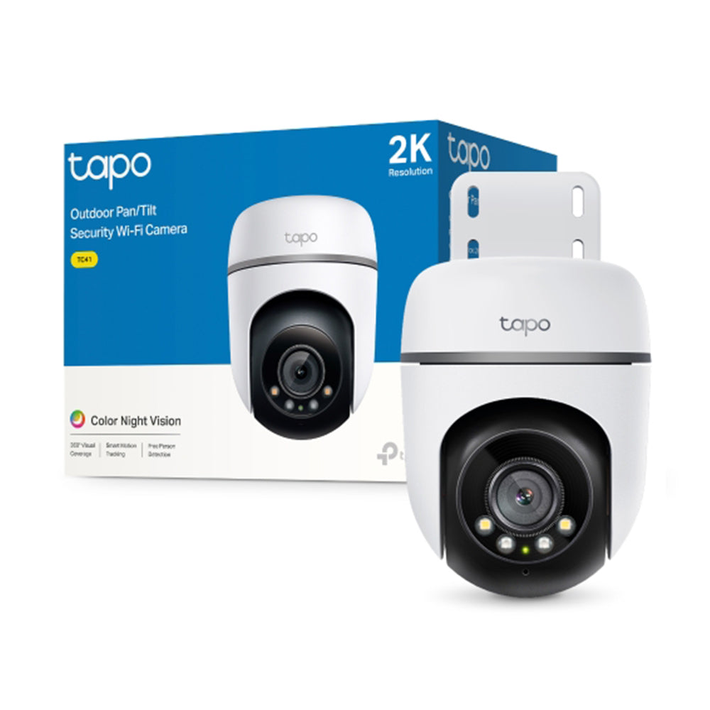 Tapo TC41 V2.0 Wi-Fi Pan & Tilt Outdoor Security Camera 2K 3MP 3.9mm (Mic)