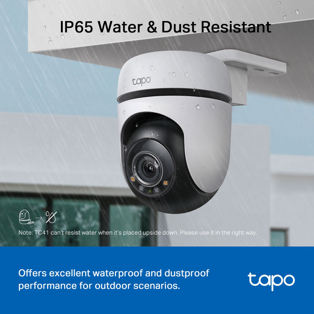 Tapo TC41 Wi-Fi Pan & Tilt Outdoor Security Camera