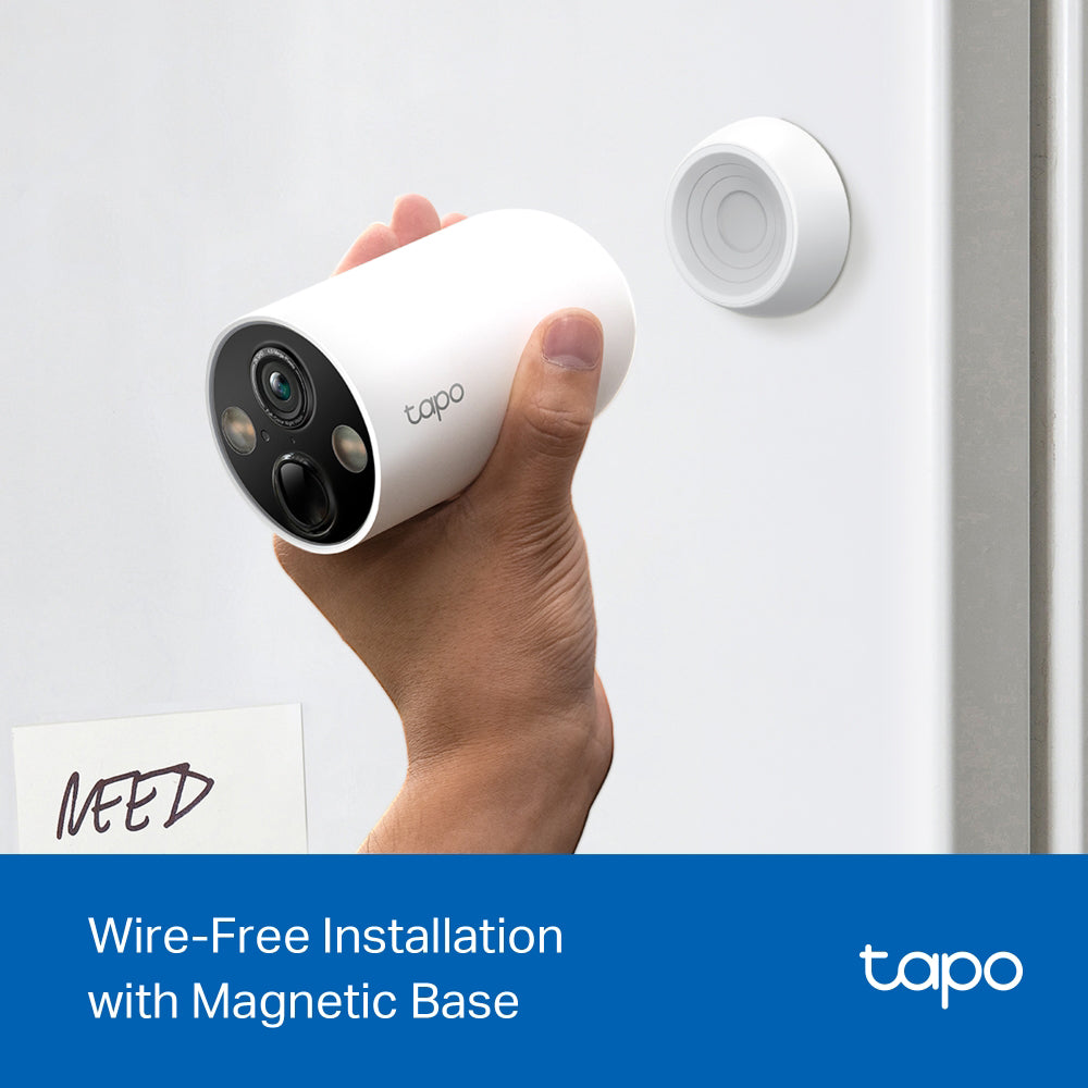 Tapo TC85 Battery-Powered Wi-Fi Outdoor Security Camera 2K 4MP 2.1mm (Mic) (Full Color)