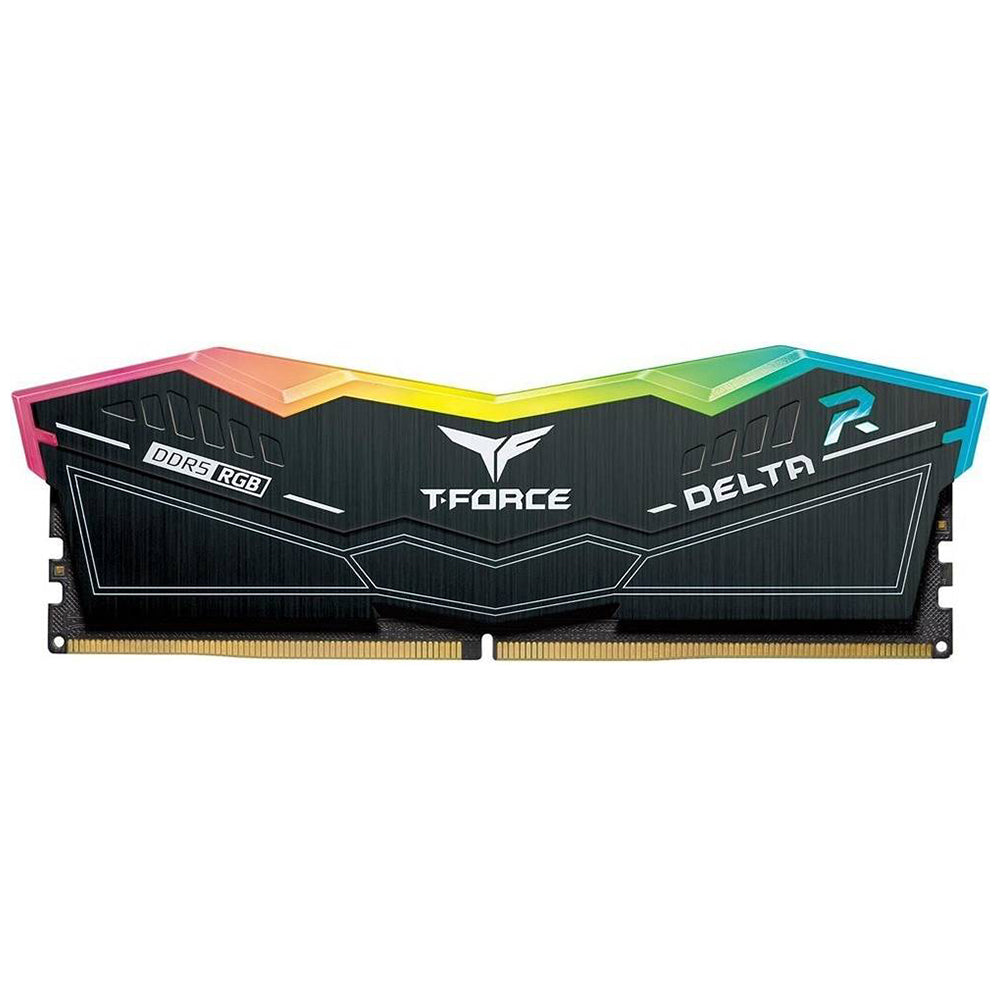 رام تيم جروب 32 جيجابايت 6000 ميجاهرتز T-FORCE DELTA DDR5 RGB - اسود