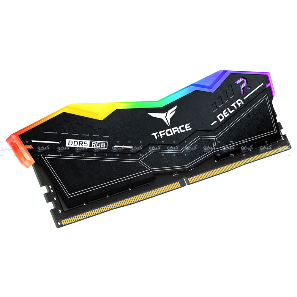 رام تيم جروب 64 جيجابايت (2×32 جيجابايت) 6000 ميجاهرتز T-FORCE DELTA DDR5 RGB CL30