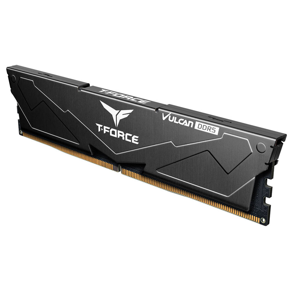 رام تيم جروب 32 جيجابايت (2×16 جيجابايت) 6400 ميجاهرتز T-FORCE VULCAN DDR5 - أسود