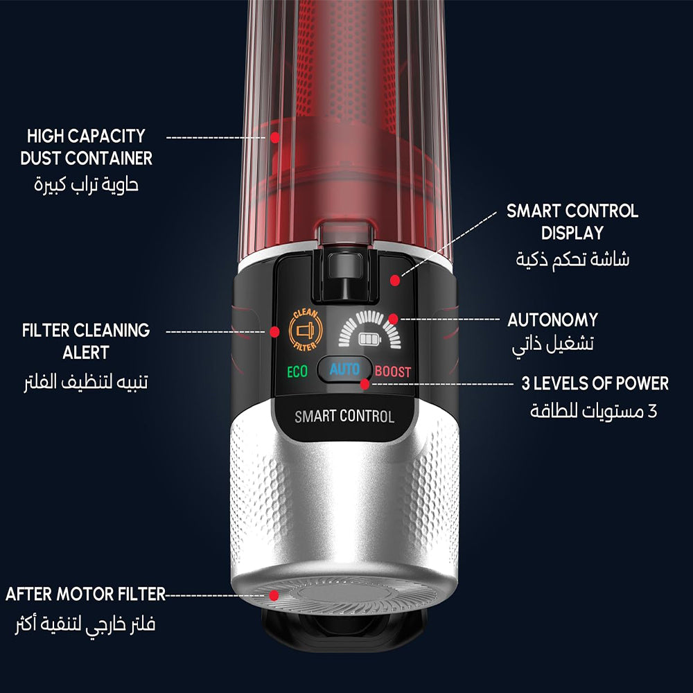 مكنسة كهربائية لاسلكية تيفال 250 وات TY2079WO X-Force Flex 9.60